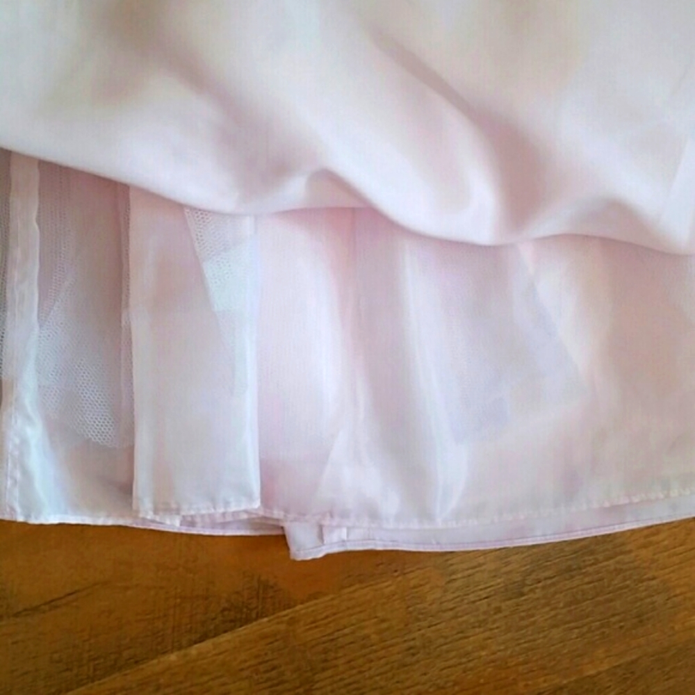 Sugar‎ Plum Girls Pink Satiny Party Dress with Matching Bolero Jacket Size 5 - Picture 5 of 11